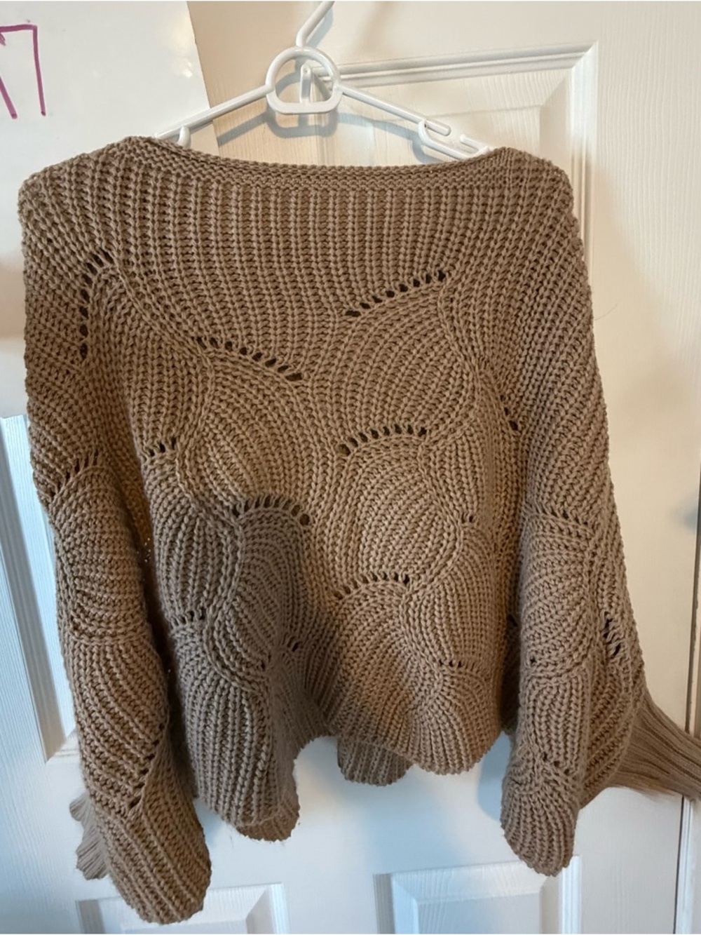 Cozy Taupe Knit Women's Sweater